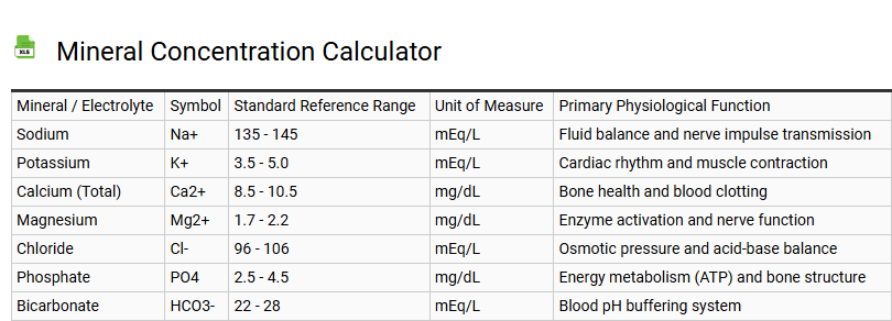 Mineral Concentration Calculator
