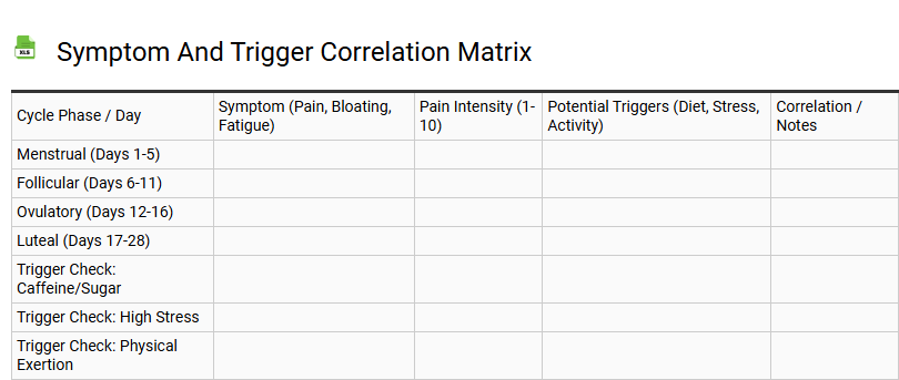 Symptom and Trigger Correlation Matrix