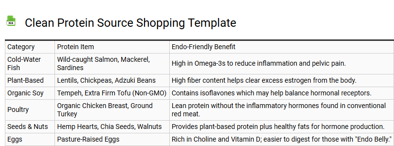 Clean Protein Source Shopping Template