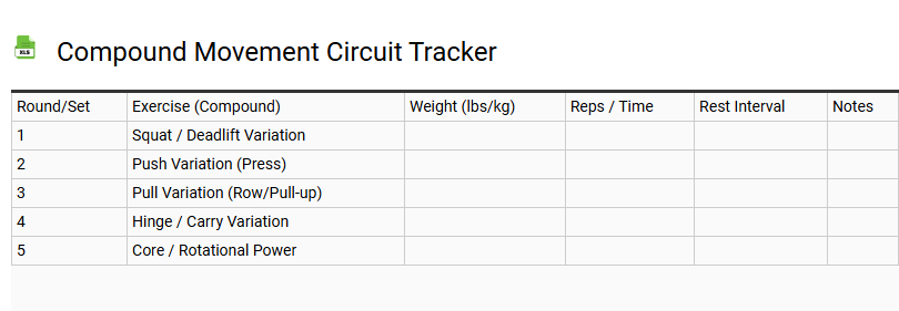 Compound Movement Circuit Tracker