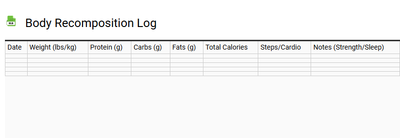 Body Recomposition Log
