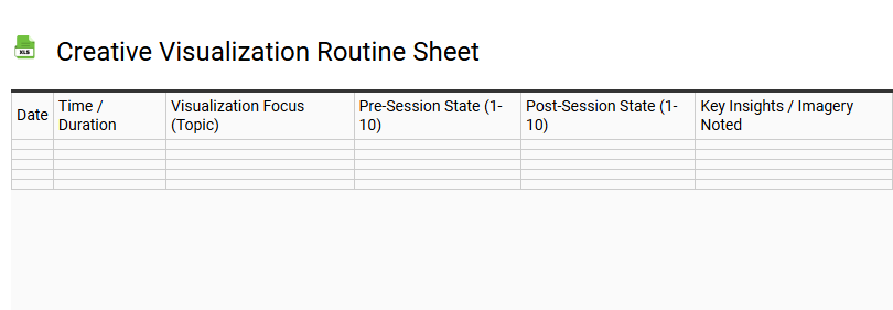 Creative Visualization Routine Sheet
