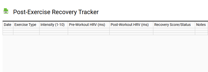 Post-Exercise Recovery Tracker