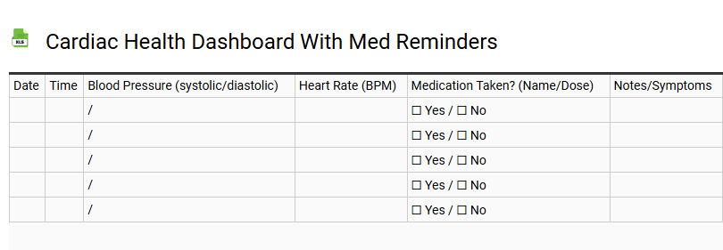 Cardiac Health Dashboard with Med Reminders