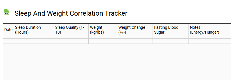 Sleep and Weight Correlation Tracker