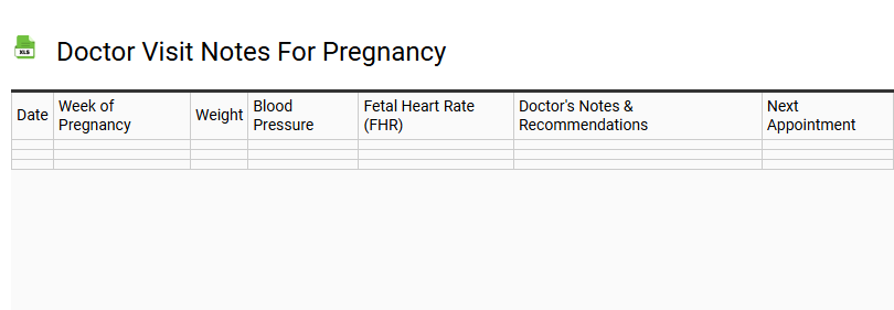 Doctor Visit Notes for Pregnancy