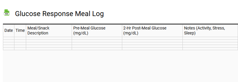 Glucose Response Meal Log