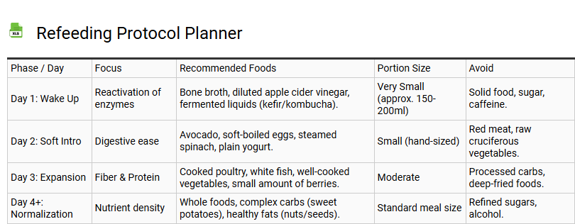Refeeding Protocol Planner