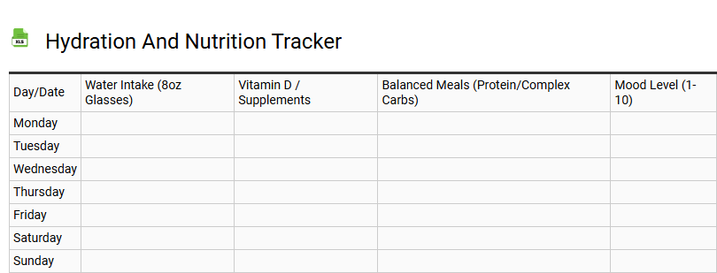 Hydration and Nutrition Tracker