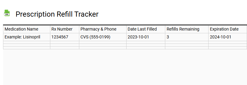 Prescription Refill Tracker
