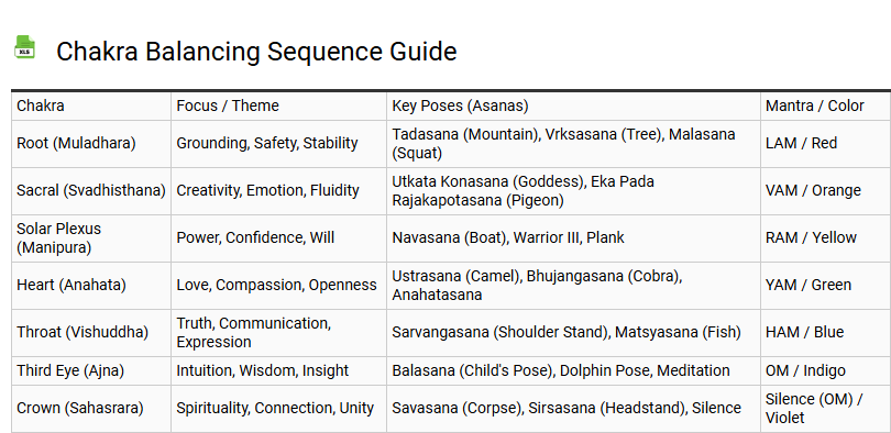 Chakra Balancing Sequence Guide