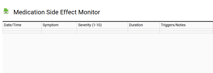 Medication Side Effect Monitor