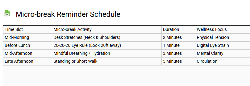 Micro-break Reminder Schedule