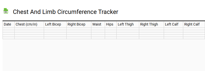 Chest and Limb Circumference Tracker