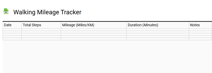 Walking Mileage Tracker