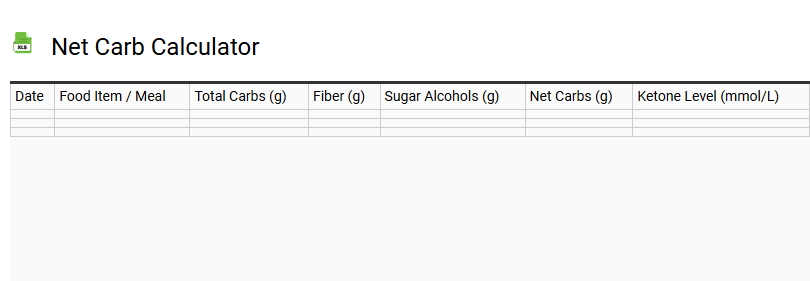 Net Carb Calculator