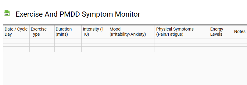 Exercise and PMDD Symptom Monitor