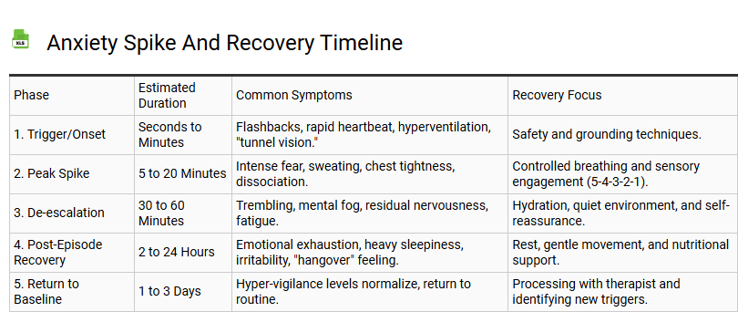 Anxiety Spike and Recovery Timeline