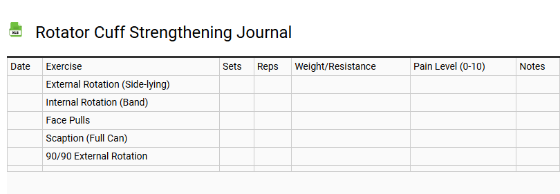 Rotator Cuff Strengthening Journal