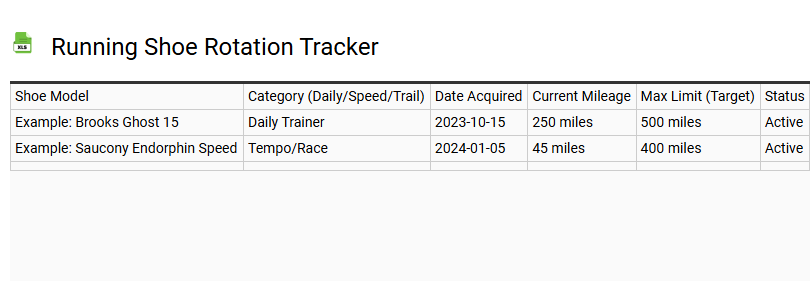 Running Shoe Rotation Tracker