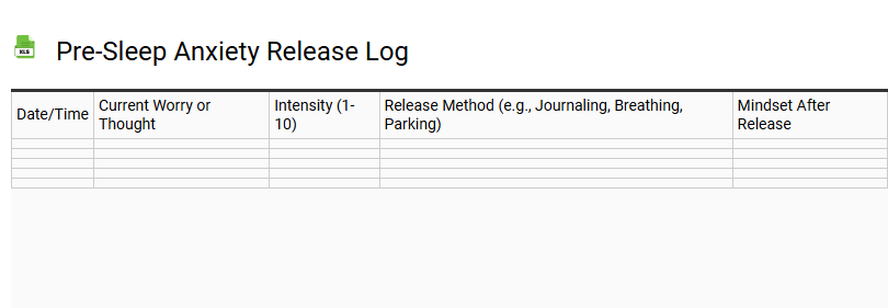 Pre-Sleep Anxiety Release Log